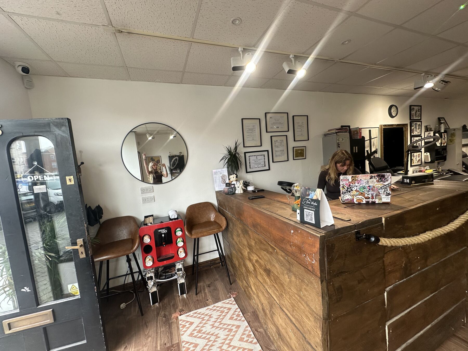 S-Line Studios tattoo studio interior, Old Town, Swindon