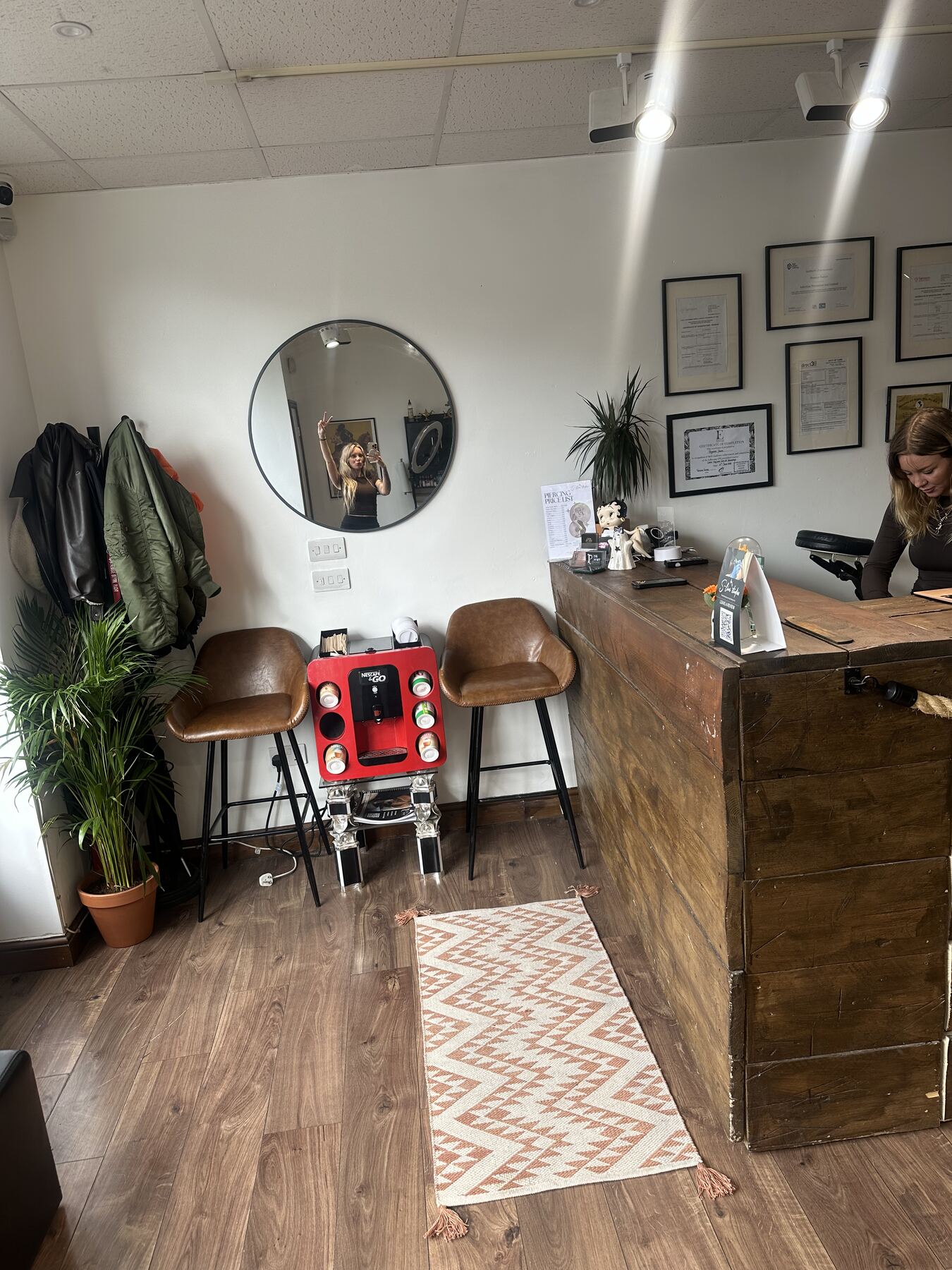 S-Line Studios entrance and waiting area, Old Town, Swindon