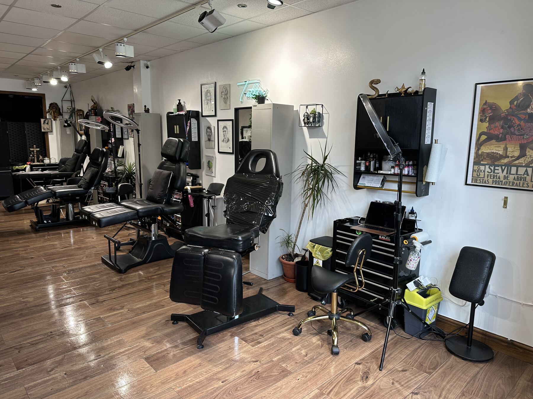 S-Line Studios tattoo studio interior, Old Town, Swindon