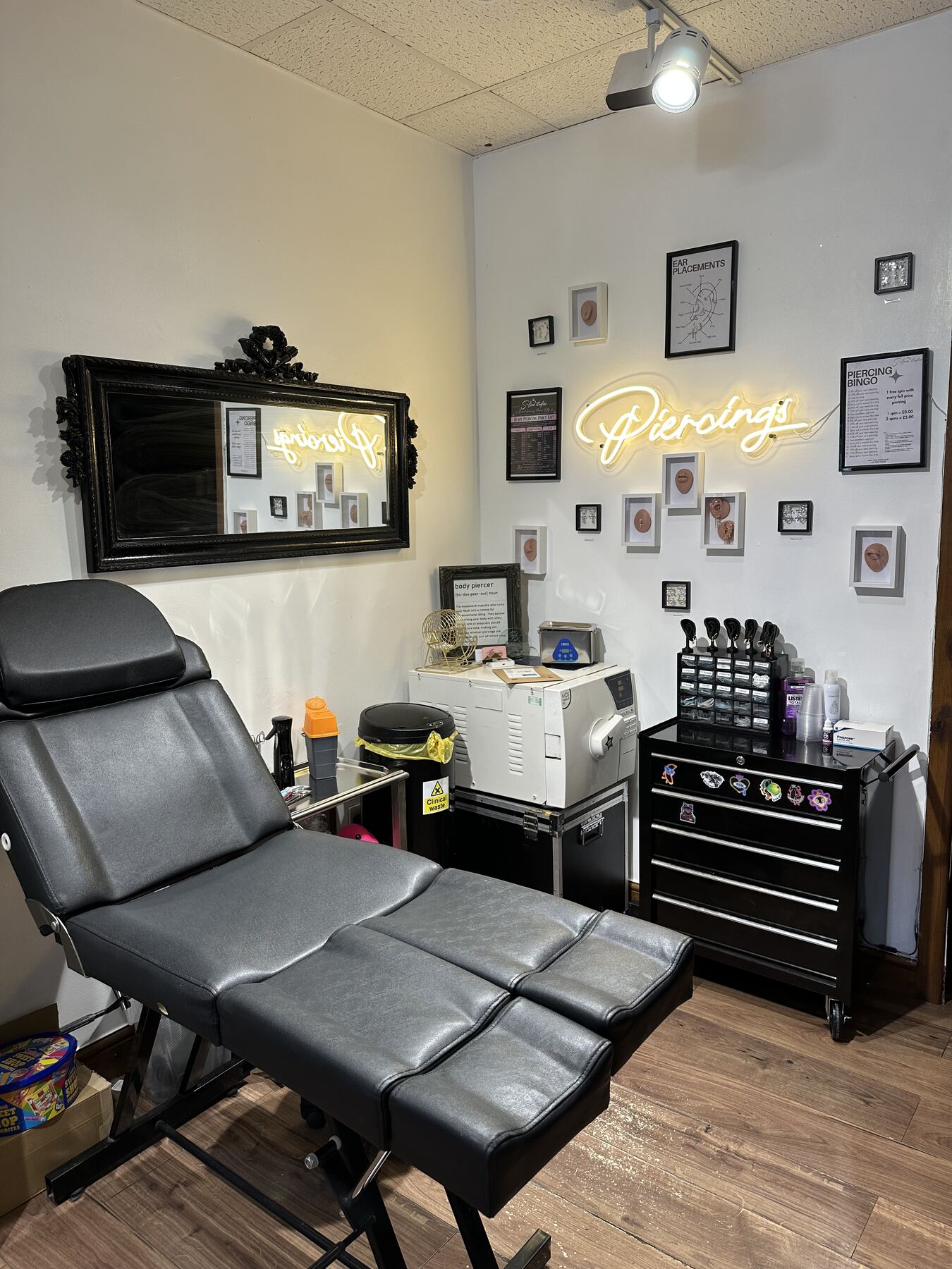 Beauty and treatment room at S-Line Studios, Swindon